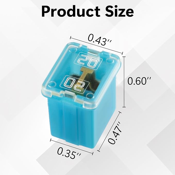 10 PCS Versatile Automotive Fuse Assortment Low Profile Box Shaped Micro - Image 3