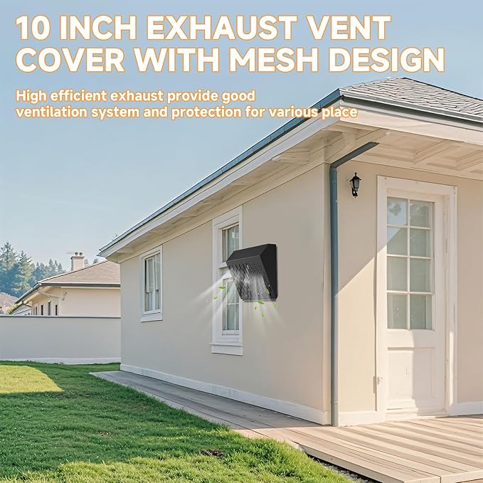 10 Inch Exhaust Vent Cover, Wall Vent Cover - Image 8