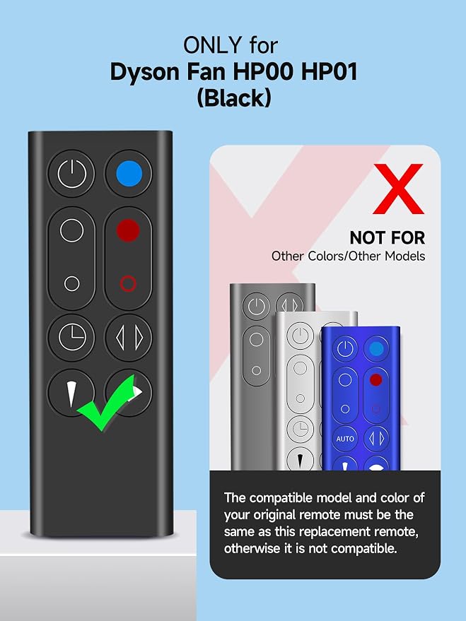 New Replace Remote Control for Dyson Pure Hot+Cool HP00 HP01 Air Purifier - Image 3