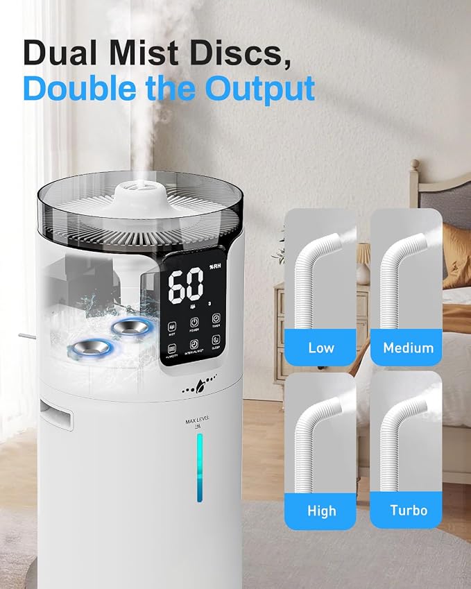 Lacidoll 16L Smart Humidifier large room, Whole house Humidifier - Image 9