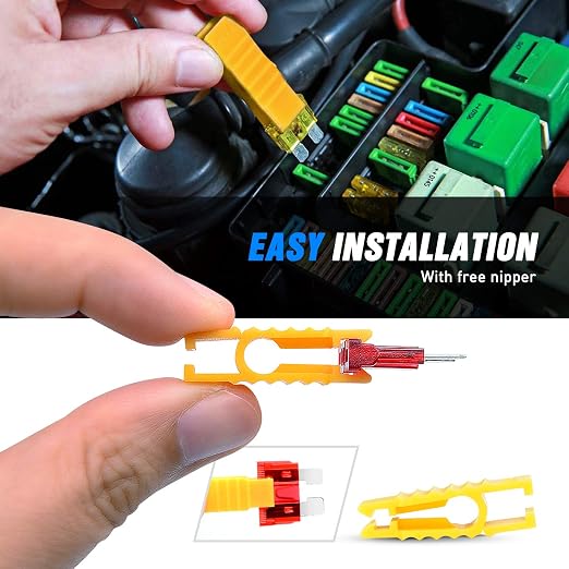 Nilight - 50018R 240pcs Standard and Mini Blade Fuses Set, 5A 7.5A 10A 15A 20A - Image 9