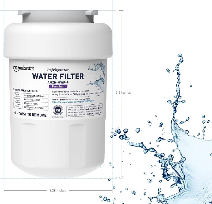 Amazon Basics Replacement GE MWF Refrigerator Water Filter - Image 4
