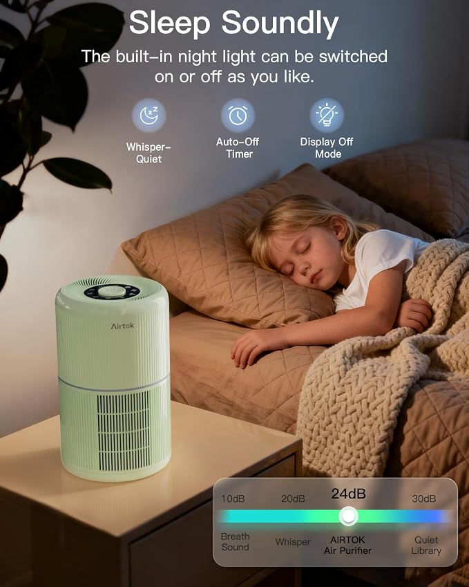 2 Pack Air Purifier for Home Bedroom - Image 3