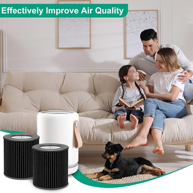 2 Pack Air Mini PECO-HEPA Filter Replacement Compatible - Image 6