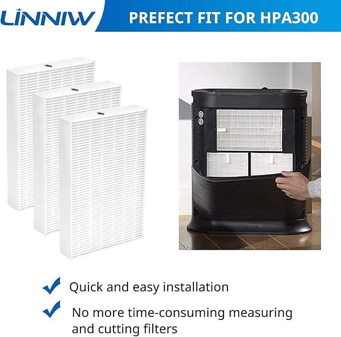 LINNIW HPA300 R Filter 3 Pack Replacement Filter R Compatible - Image 4
