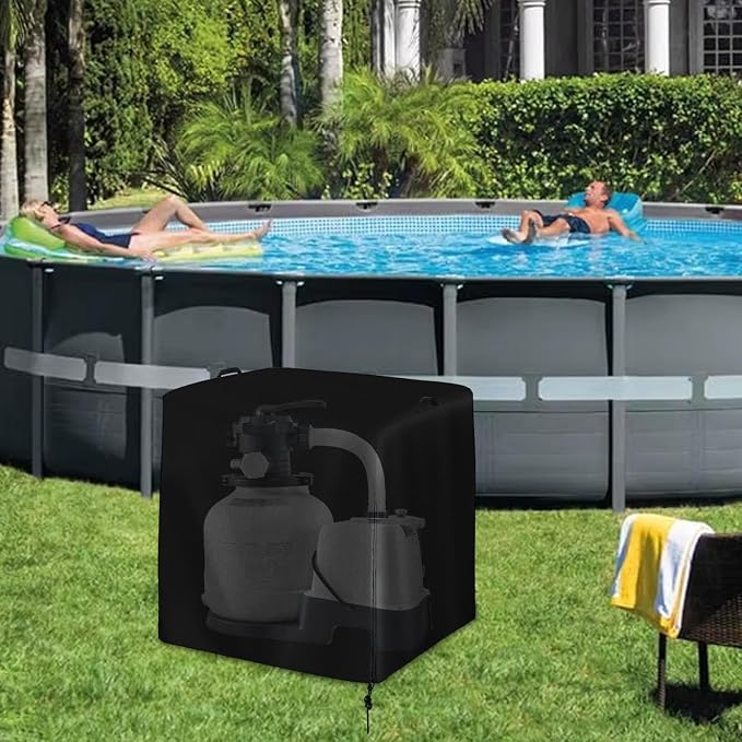 COVER - Sand Filter Pump Cover, Ground Mounted Heavy Duty Fabric Pool Pump - Image 2