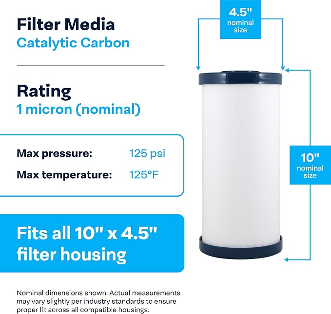 SpiroPure SP-CC1-BB 10x4.5 Catalytic Carbon Water Filter Cartridge - Image 3