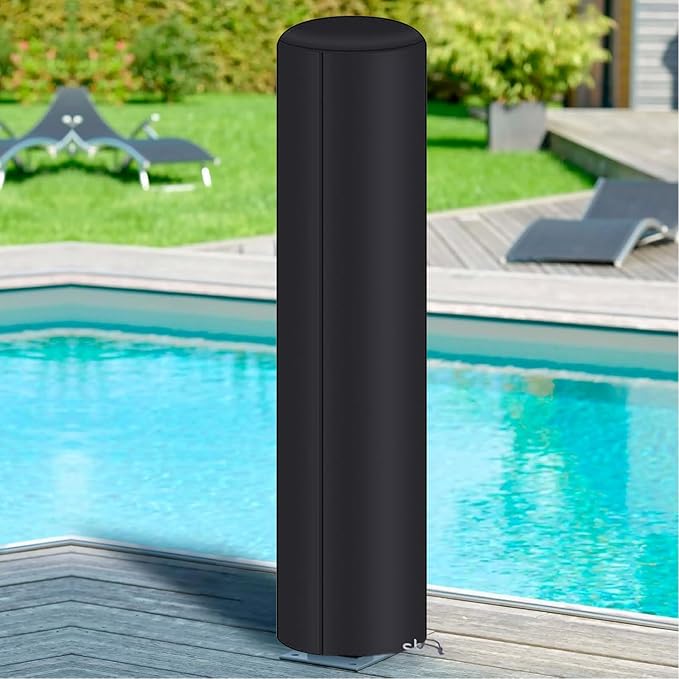 Outdoor Solar Shower, Heavy Duty Cover, 90.6x26.4 Inches Protective Cover with Windproof Design, Durable Material Shield, Camping Gear with Easy Installation, Adventure Supplies for Patio