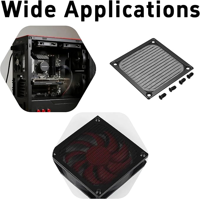 pson 2Pcs 80mm Computer Fan Dust Filter Grill - Image 6