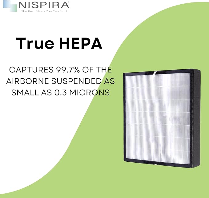 Nispira True HEPA Activated Carbon Pre Filter Replacement Compatible - Image 5