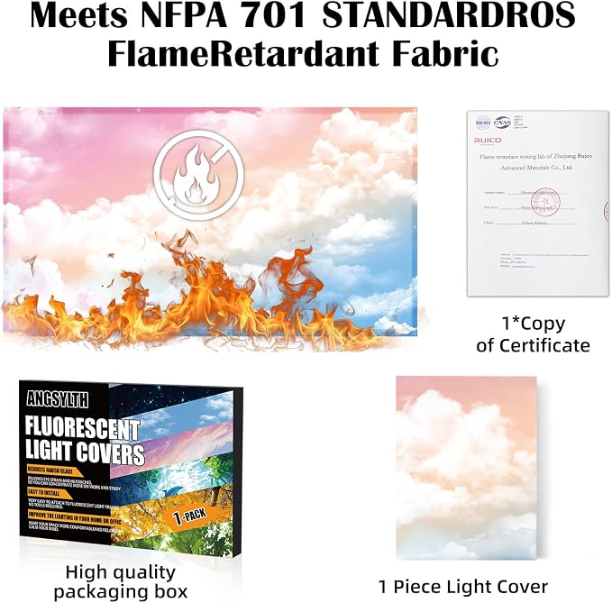 Fluorescent Light Covers -1PCS 4x2 Feet Classroom Covers - Image 5
