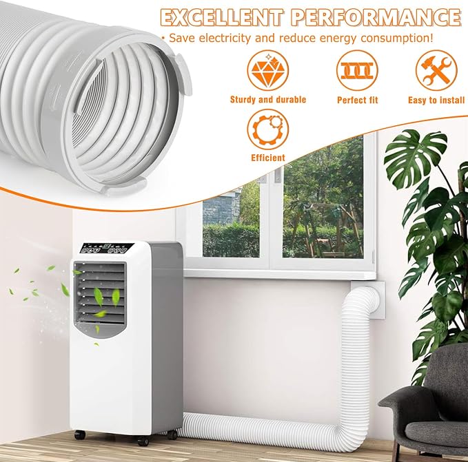 Portable Air Conditioner Exhaust Hose Coupler 5.9 Inch AC Unit Tube Connector - Image 7