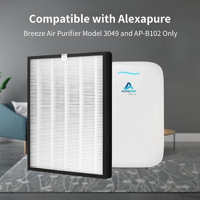 4 Sets Replacement Filters for Alexapure Breeze AP-B102 and 3049 Air Cleaner - Image 2