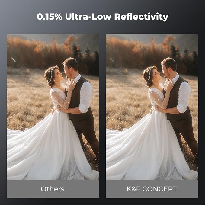 K&F CONCEPT 82mm Black Diffusion 1/8 Filter Mist Cinematic Effect Black - Image 5