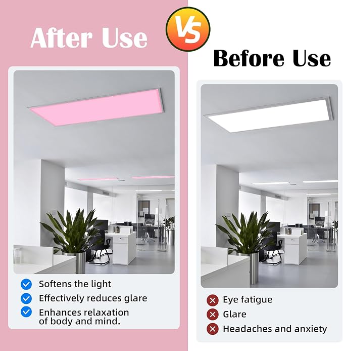 ANGSYLTH 2 Pcs Fluorescent Light Covers - Image 3