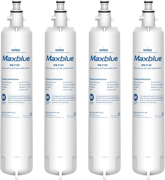 Maxblue Replacement for GE® RPWFE®, RPWF Refrigerator Water Filter, Compatible by Maxblue