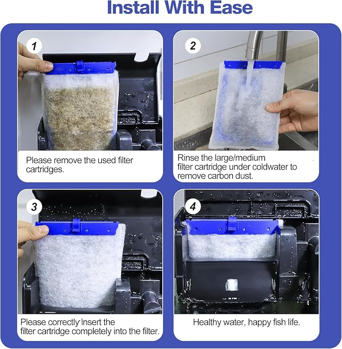 8-Pack Large Replacement Filter Cartridges Compatible - Image 5