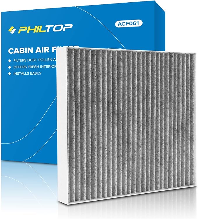 PHILTOP HEPA Cabin Air Filter w/Activated Carbon, Compatible by PHILTOP