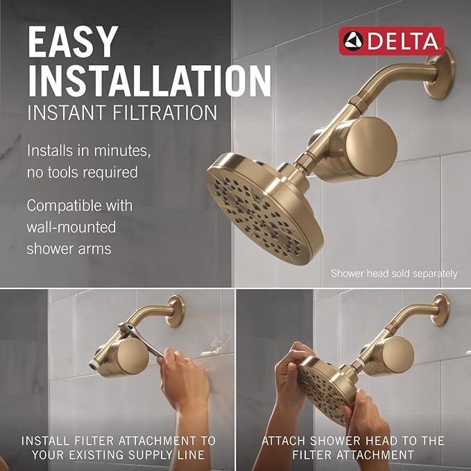 Delta Faucet Clarifi Standard Shower Filter Attachment - Image 4