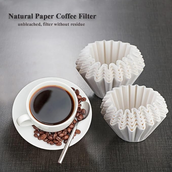 1-2 Cup White Coffee Filters, Small Coffee Maker, Single Serve Coffee Pot - Image 4