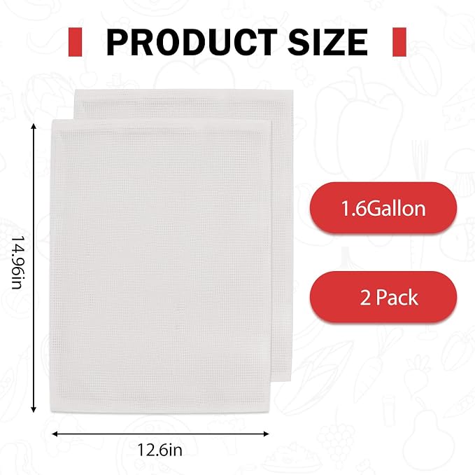 CAELUM 1.6 Gallon Capacity Fruit and Wine Press Filter Bag - Image 2