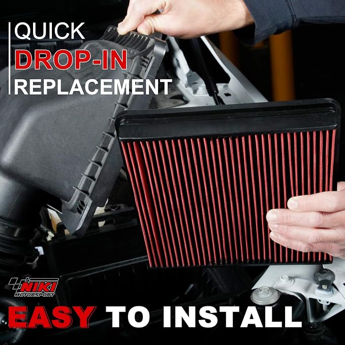 Engine Air Filter High-Flow Increase Power & Towing, Nikimotorsport Air Filter - Image 2