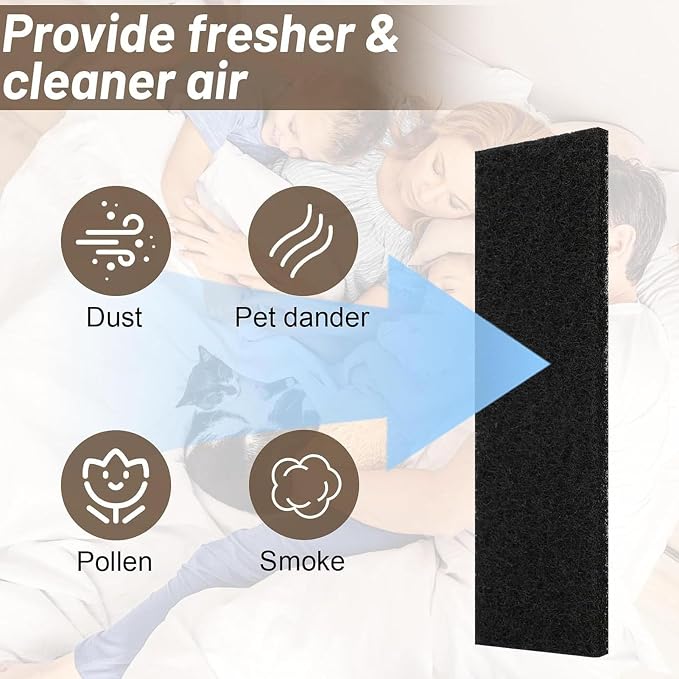 10 Pack Ceiling Fan Blade Air Purifier Pads, Self Adhesive Activated Carbon - Image 7