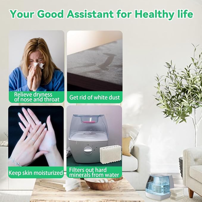 kakofaci 4 Pack WF813 Humidifier Filters Replacement Compatible - Image 6