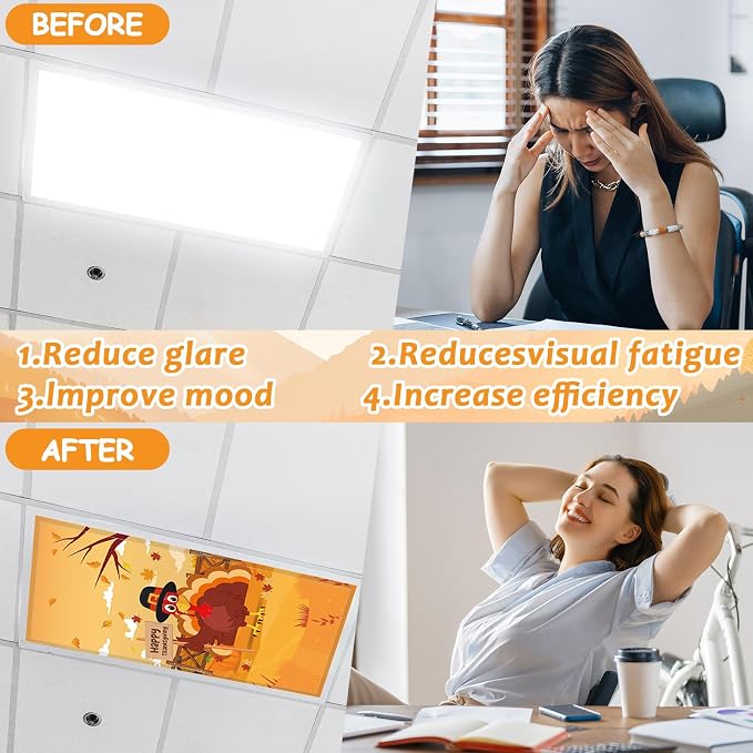 8 Pcs Fluorescent Light Covers - Image 4