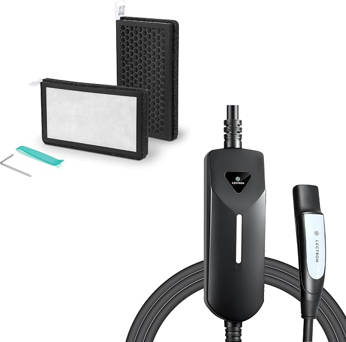 Lectron Bundle - Level 1/2 Tesla NACS Portable EV Charger Compatible by Unknown