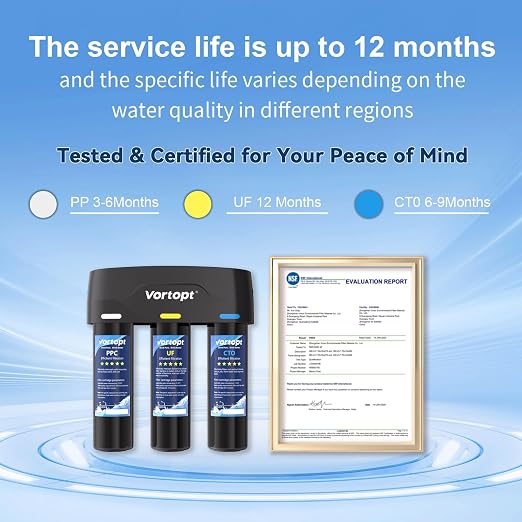 Vortopt Under Sink Water Filter, - Image 7