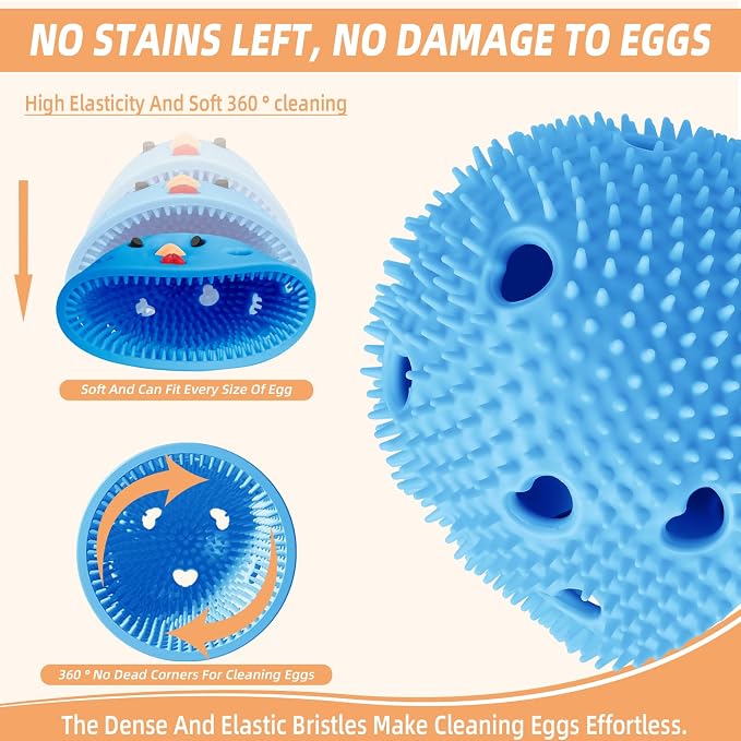 Silicone Egg Brush Cleaner, Egg Washer - Image 4