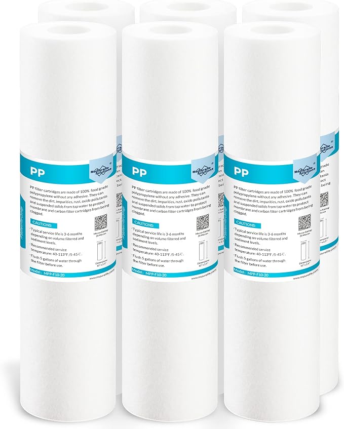 Membrane Solutions 20 Micron Sediment Water Filter Replacement Polypropylene by MembraneSolutions