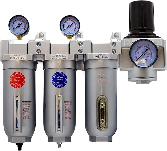1" Inline Compressed Air Regulator Filter Desiccant Dryer Moisture Separator 4 by Unknown