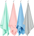 Dock & Bay Beach Towel - Quick Dry, Sand Free - Compact, Lightweight - 100% Recycled - Includes Bag - Essential Set of 4 - Large (160x90cm, 63x35)