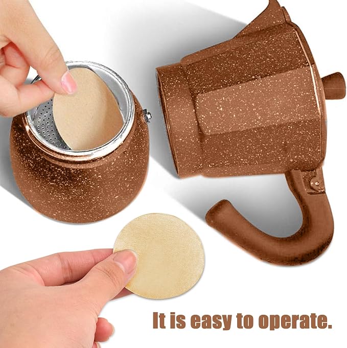 CEYAZYE 200 PCS Round Coffee Filter Paper, 56 mm Disposable Coffee Filters - Image 4