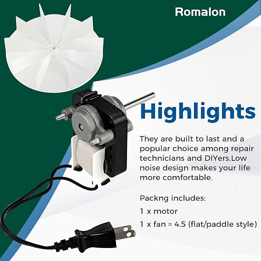 Wuzeautk Universal SM550 Bathroom Exhaust Vent Fan Motor Replacement Electric - Image 4