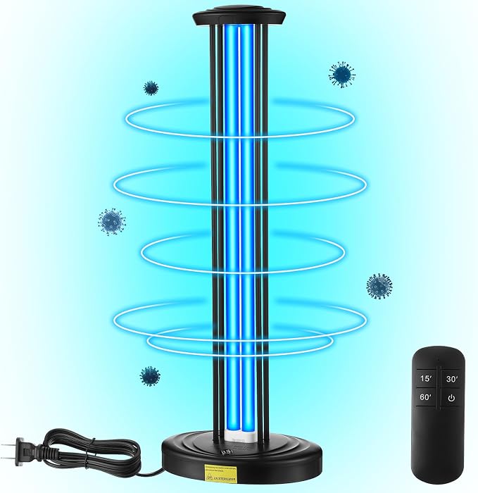 Qualirey 100W UV Light, Ozone Free UV Lamp by Acomfortablehomestartshere