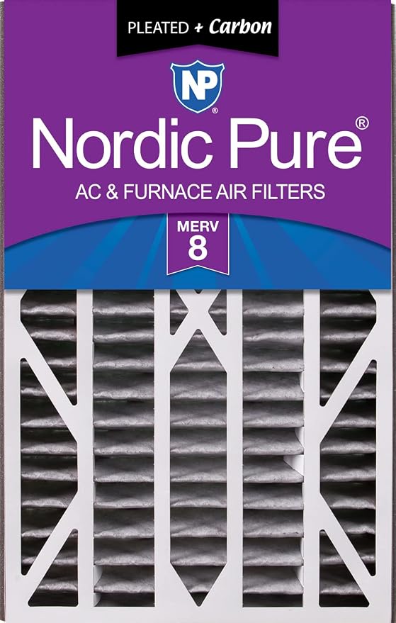 Nordic Pure 16x25x3 MERV 8 Plus Carbon Trion Air Bear Cub Replacement Air by NordicPure