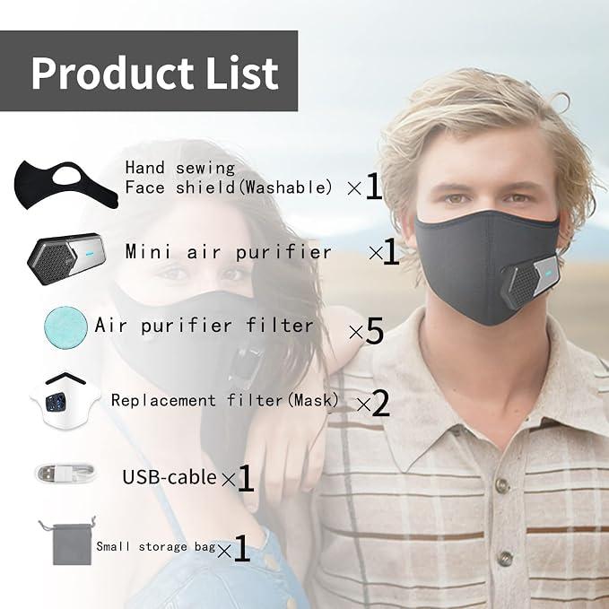 Personal Wearable Air Purifiers，Travel-Size Air Purifiers, Head-mounted - Image 6