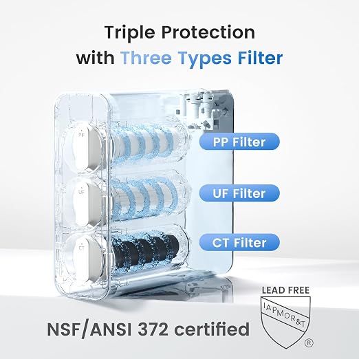 Waterdrop TSU 0.01μm Ultra-Filtration Under Sink Water Filter System, 3-Stage - Image 3