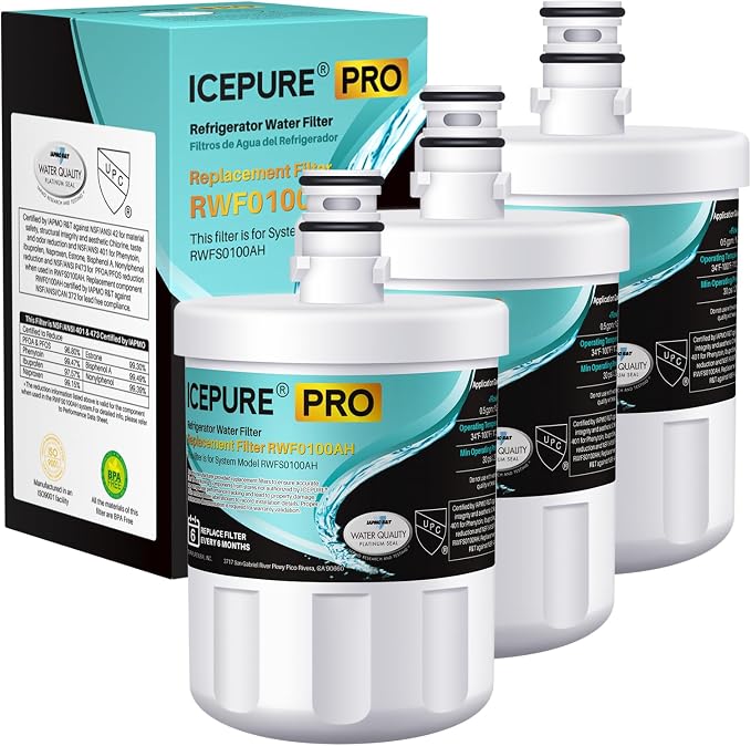 ICEPURE PRO 5231JA2002A NSF401&473&53&42 Certified Refrigerator Water Filter by ICEPURE