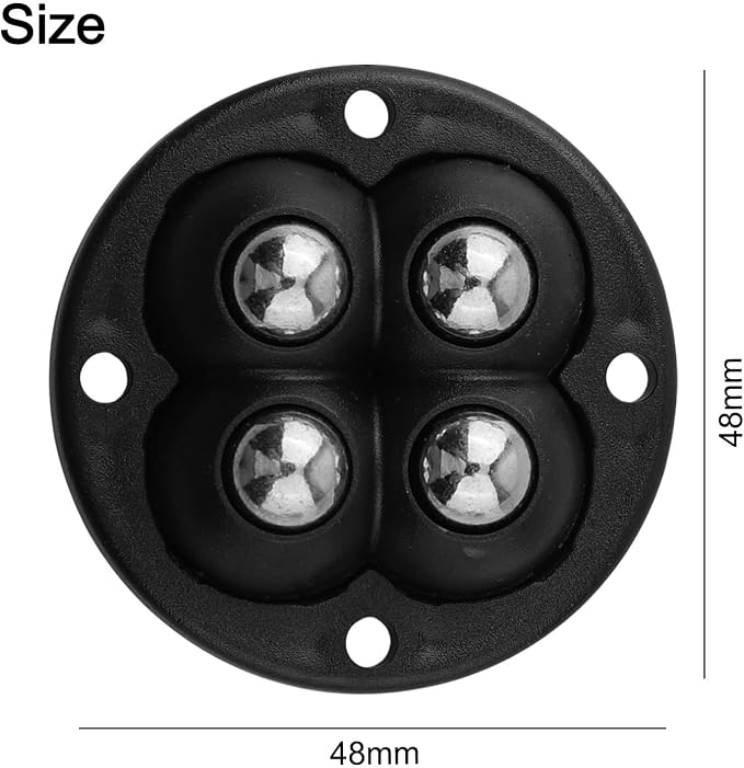 16 Pcs Caster Wheels with Tape, 360° Swivel Ball Transfer Rollers - Image 6