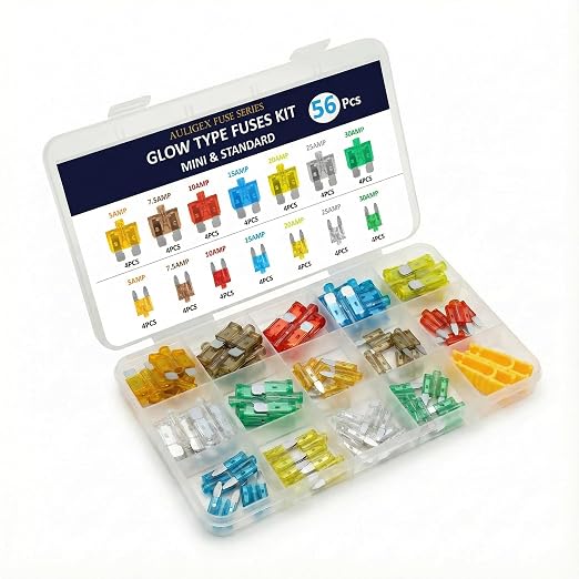 56pcs Light Up Fuses Automotive Assortment Kit, Glow Fuses - Image 9