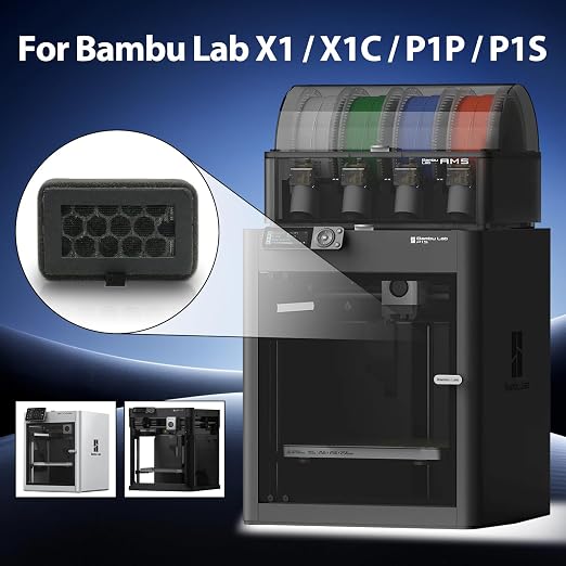 2Pcs X1C/P1S Air Filters for Bambu Lab X1/P1 Series, Dual-Layer Upgrade - Image 7