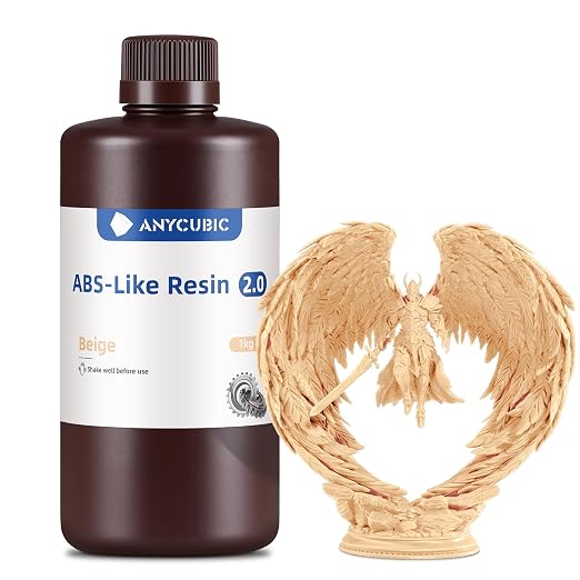 ANYCUBIC 2nd Gen Resin Technology ABS-Like Resin 2.0, 3D Printer Resin by ANYCUBIC