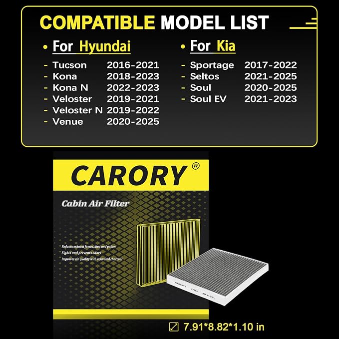 Cabin Air Filter w/Activated Carbon - Image 3