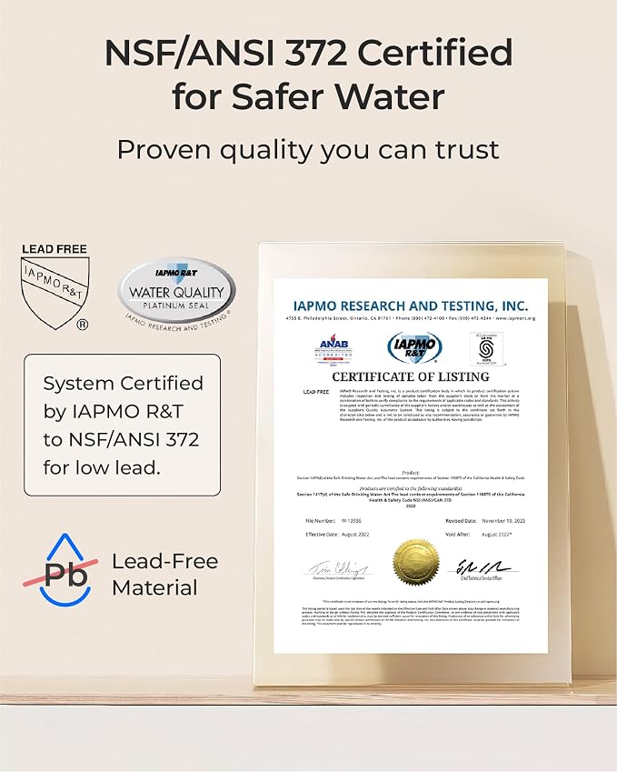 Waterdrop DLA Under Sink Water Filter, No Drilling Required, Bad Taste/Odor - Image 9
