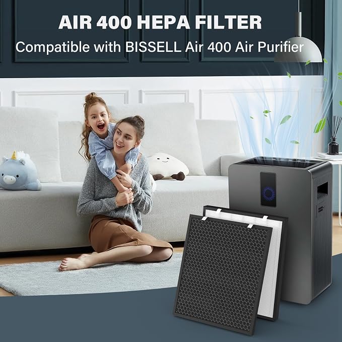 Air400 Replacement Filter for Bissell Air400, 1 H13 True HEPA and 1 Activated - Image 5