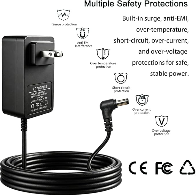 12V 2A Power Supply Adapter Charger - Image 2